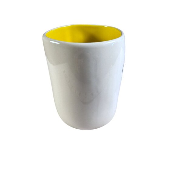 Rae Dunn White Yellow Chamomile Tea Mug 16 Oz Artisan Collection By Magenta - Picture 5 of 8